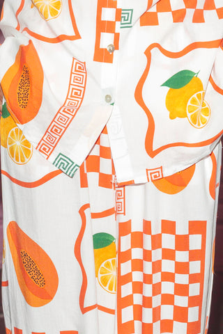 Marlowe Set - Papaya White