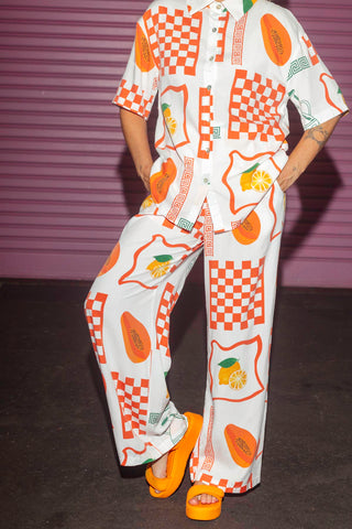 Marlowe Set - Papaya White