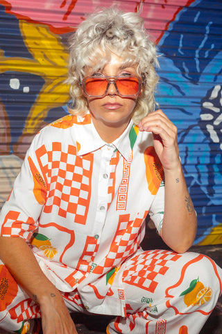 Marlowe Set - Papaya White