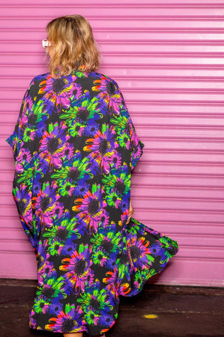 Mika Dress - Neon Floral