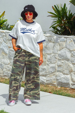 Mother Tee - Navy & White