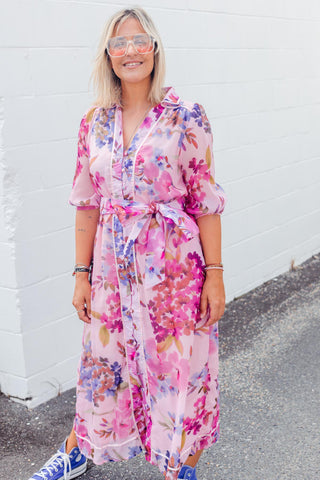 Nala Dress - Pink Floral