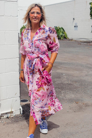 Nala Dress - Pink Floral