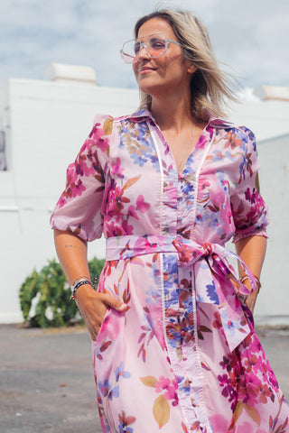 Nala Dress - Pink Floral