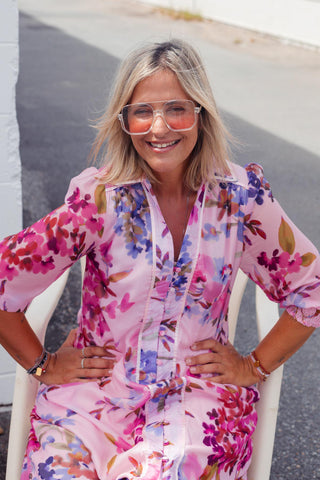 Nala Dress - Pink Floral