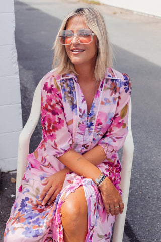 Nala Dress - Pink Floral