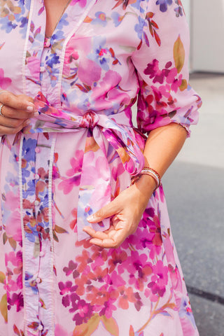 Nala Dress - Pink Floral