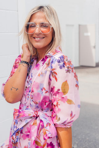 Nala Dress - Pink Floral