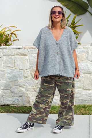 Noa Knit Vest - Grey