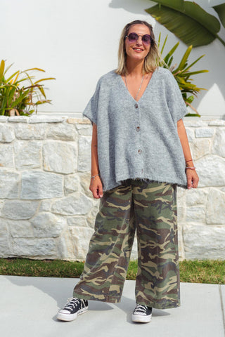 Noa Knit Vest - Grey
