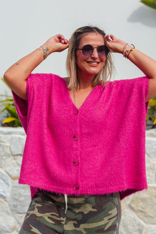 Noa Knit Vest - Pink