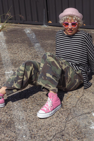 Nova Hi-Low - Mini Stripe Black & White