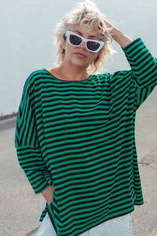 Nova Hi-Low - Navy & Green