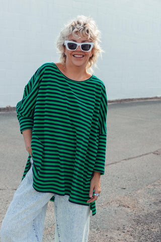 Nova Hi-Low - Navy & Green