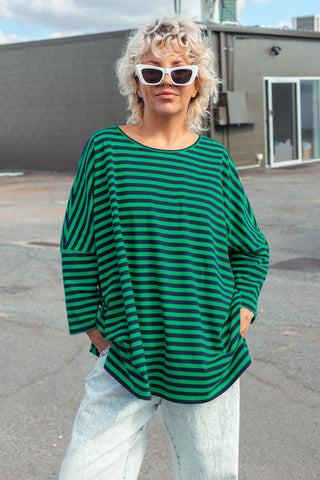 Nova Hi-Low - Navy & Green