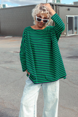 Nova Hi-Low - Navy & Green