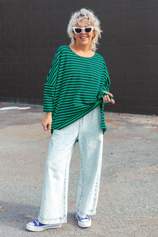 Nova Hi-Low - Navy & Green