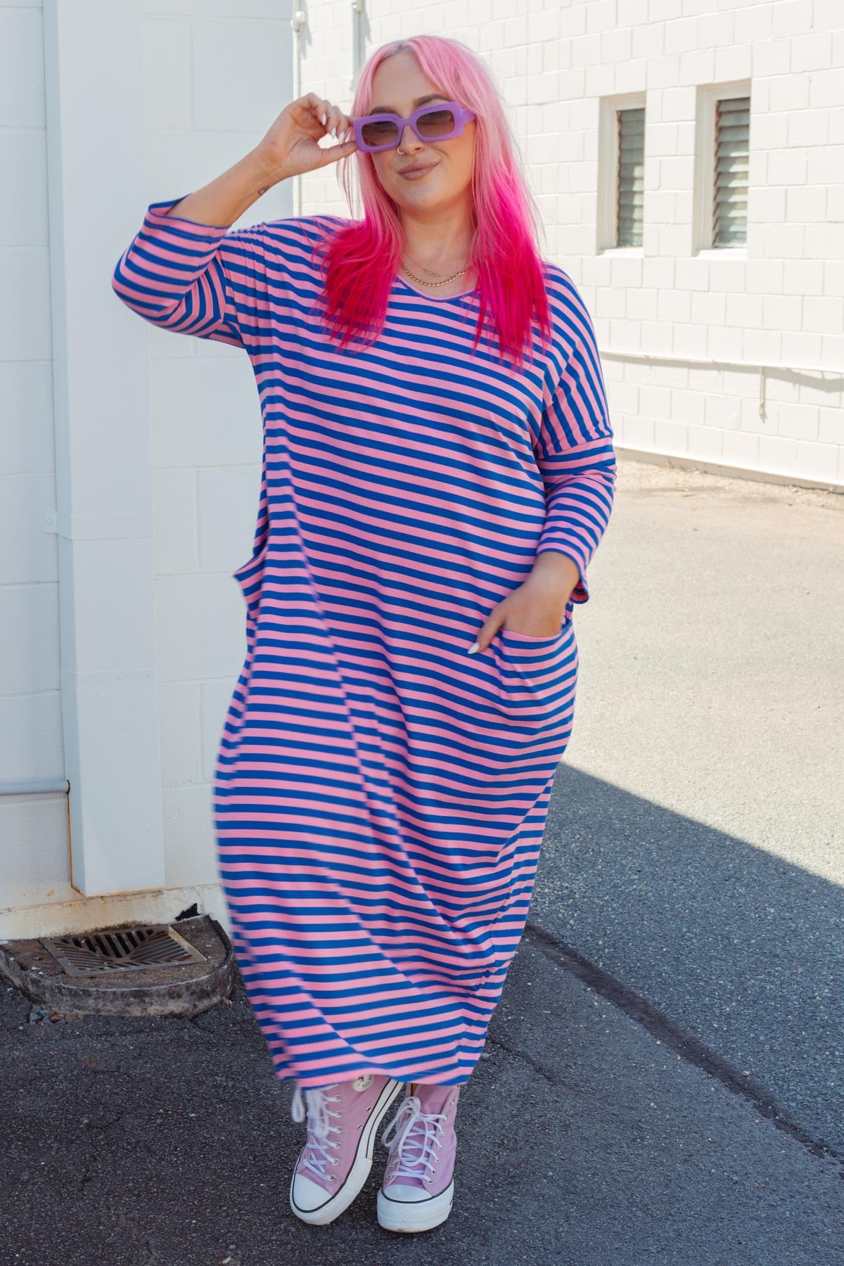 Nova Maxi - Blue & Pink SHE STREET Nova Maxi - Blue & Pink SHE STREET