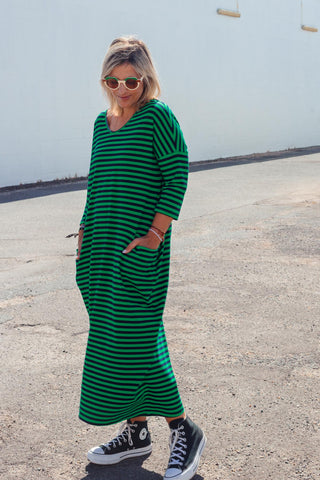 Nova Maxi - Navy & Green