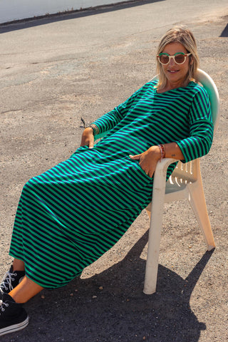 Nova Maxi - Navy & Green