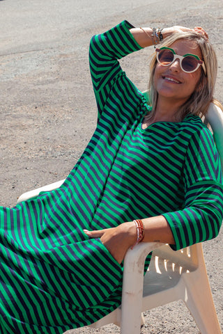 Nova Maxi - Navy & Green