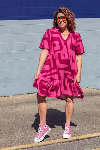 Peggy Dress - Berry
