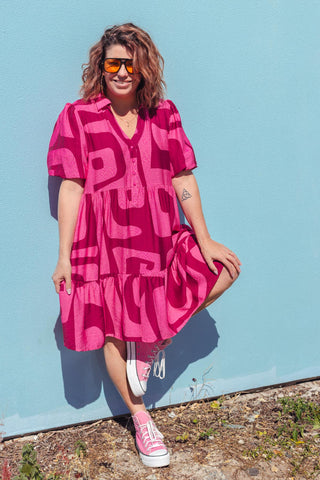 Peggy Dress - Berry