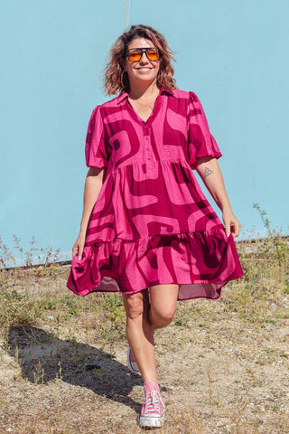 Peggy Dress - Berry