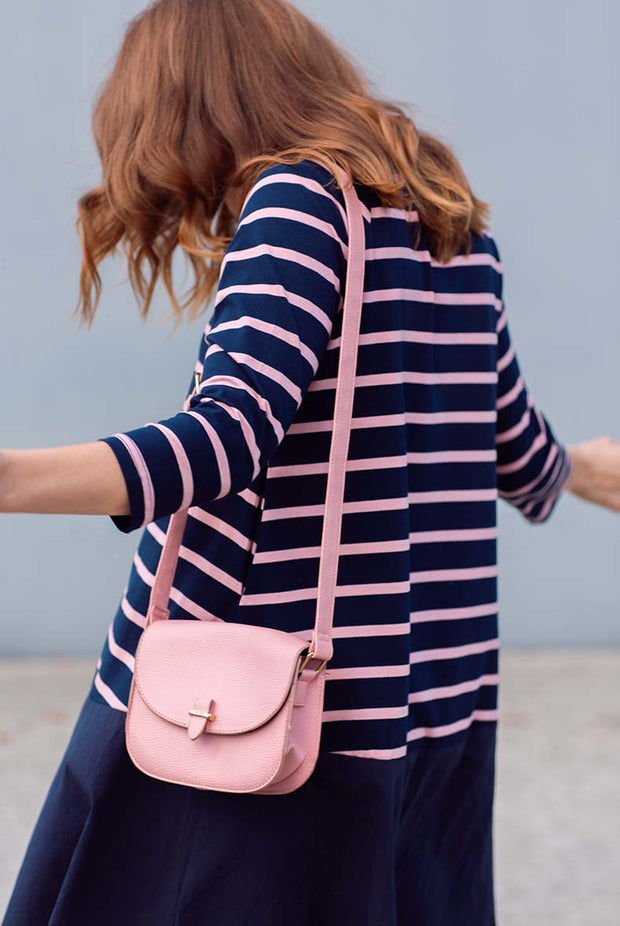 Piper Dress - Pink/Navy