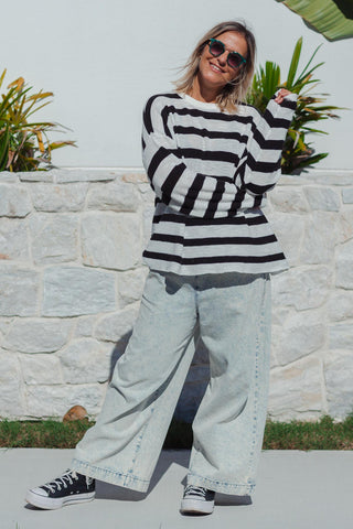 Piper Knit - Black & White
