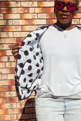 Quilted Reversible Jacket - Polka