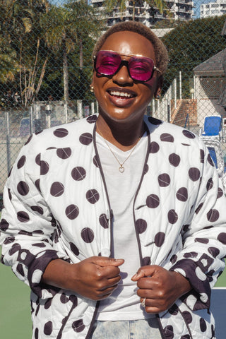Quilted Reversible Jacket - Polka