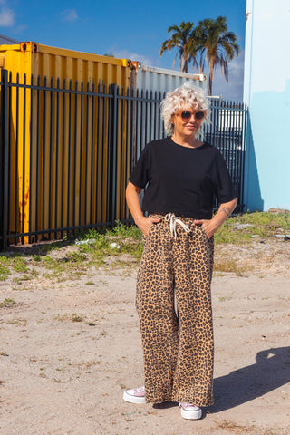 Street Denim Jeans - Leopard