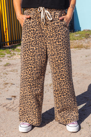 Street Denim Jeans - Leopard