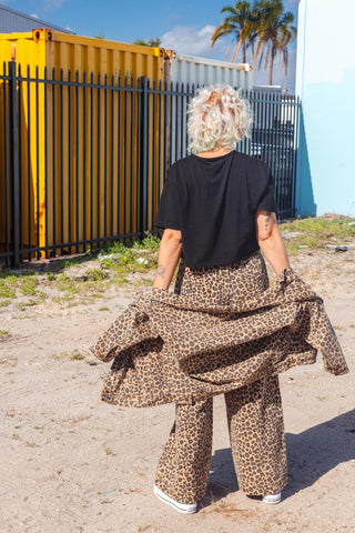 Street Denim Jeans - Leopard