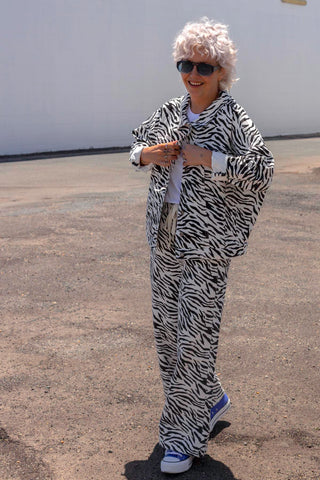 SS Denim Jacket - Zebra