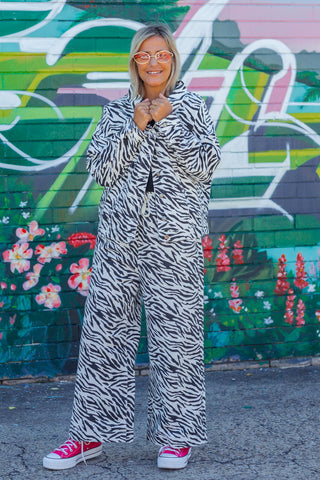 SS Denim Jacket - Zebra