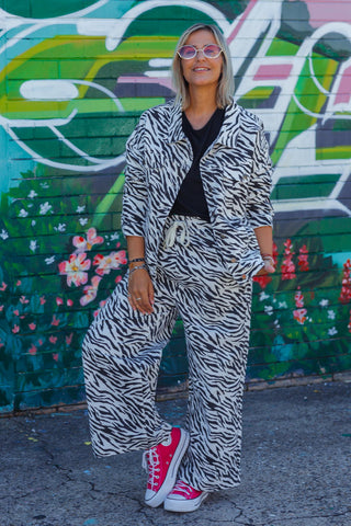 SS Denim Jacket - Zebra