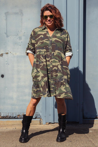 STREET Denim Dress - Camo