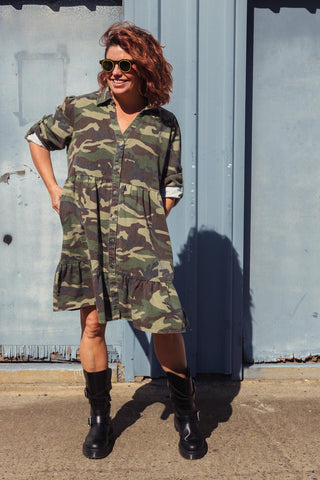 STREET Denim Dress - Camo
