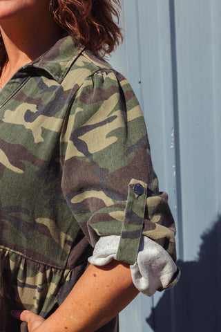 STREET Denim Dress - Camo
