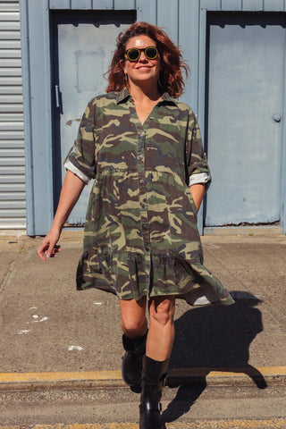 STREET Denim Dress - Camo