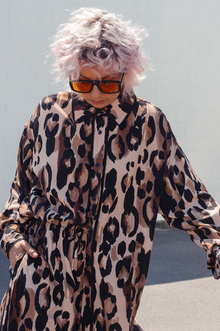 Sabre Button Up Shirt - Leopard