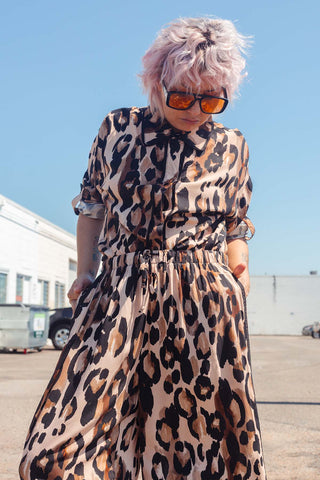 Sabre Button Up Shirt - Leopard