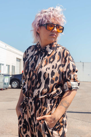 Sabre Button Up Shirt - Leopard