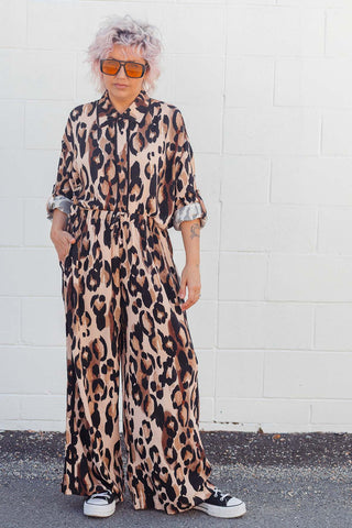 Sabre Button Up Shirt - Leopard