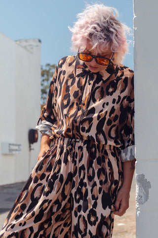 Sabre Button Up Shirt - Leopard