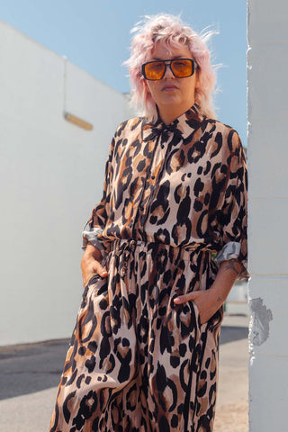Sabre Button Up Shirt - Leopard
