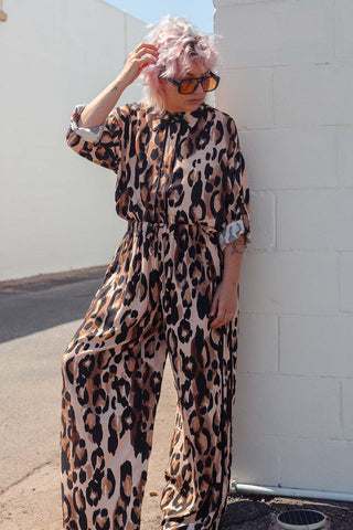Sabre Lounge Pants - Leopard