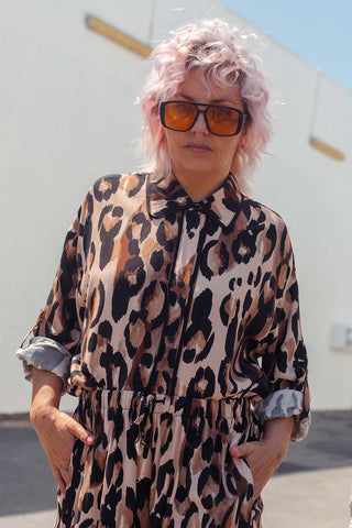 Sabre Button Up Shirt - Leopard